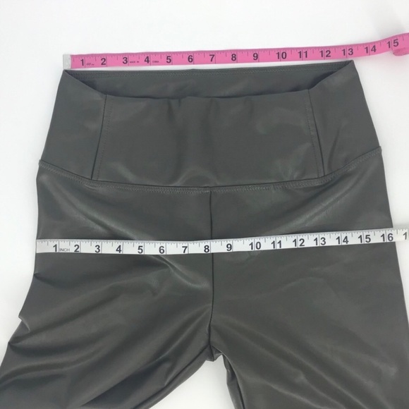 7 For All Mankind Vegan Leather Leggings, Medium - Picture 3 of 5
